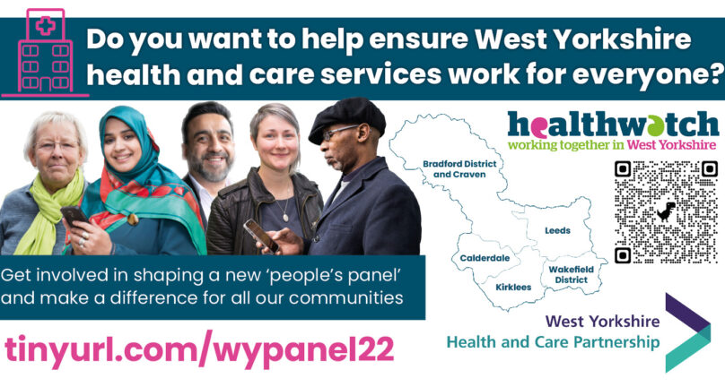 Image of people of different ages and ethnicities smiling next to a map of West Yorkshire.Do you want to help ensure West Yorkshire health and care services work for everyone? Get involved in shaping a new 'people's panel' and make a difference for all our communities.
