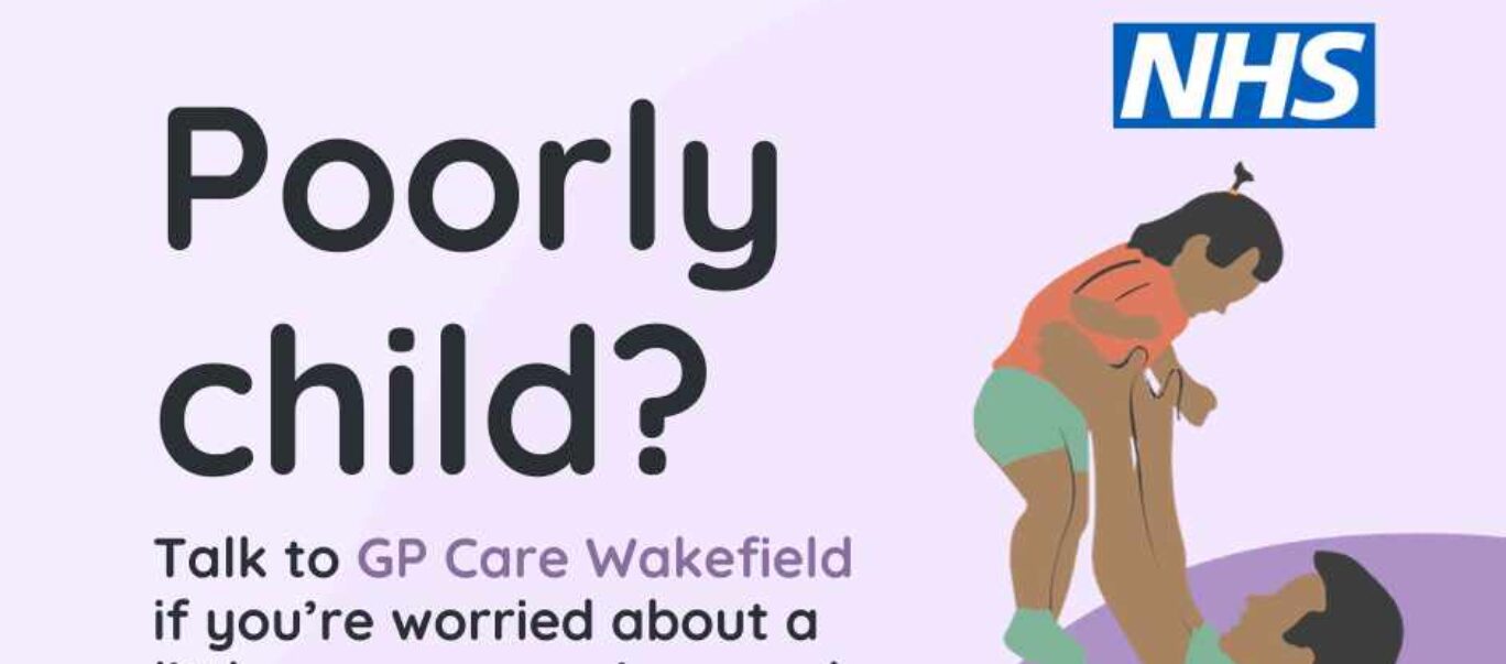 Talk to GP Care Wakefield if you're worried about a little one on evenings and weekends.