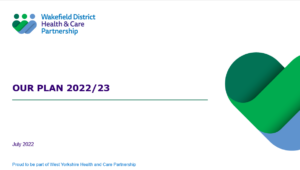 Front cover of Our Plan 2022-23 document. 