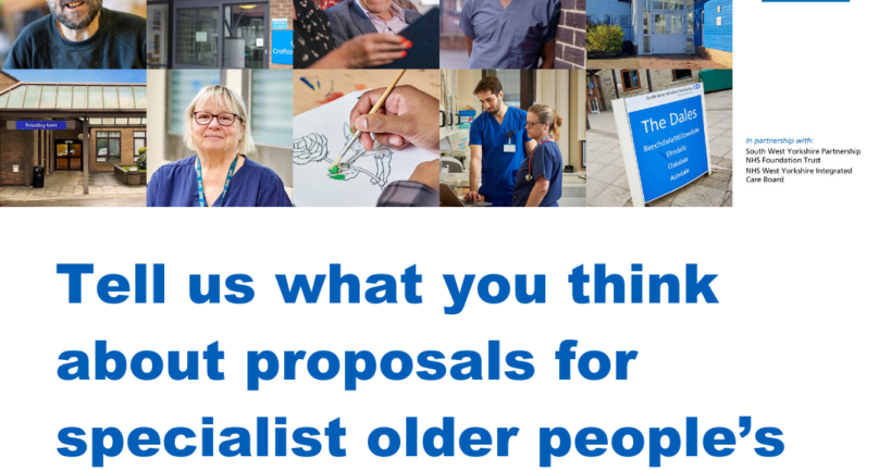 Give your views about proposals to create a specialist inpatient service for older people with dementia, and dedicated wards for older people living with other mental health needs.